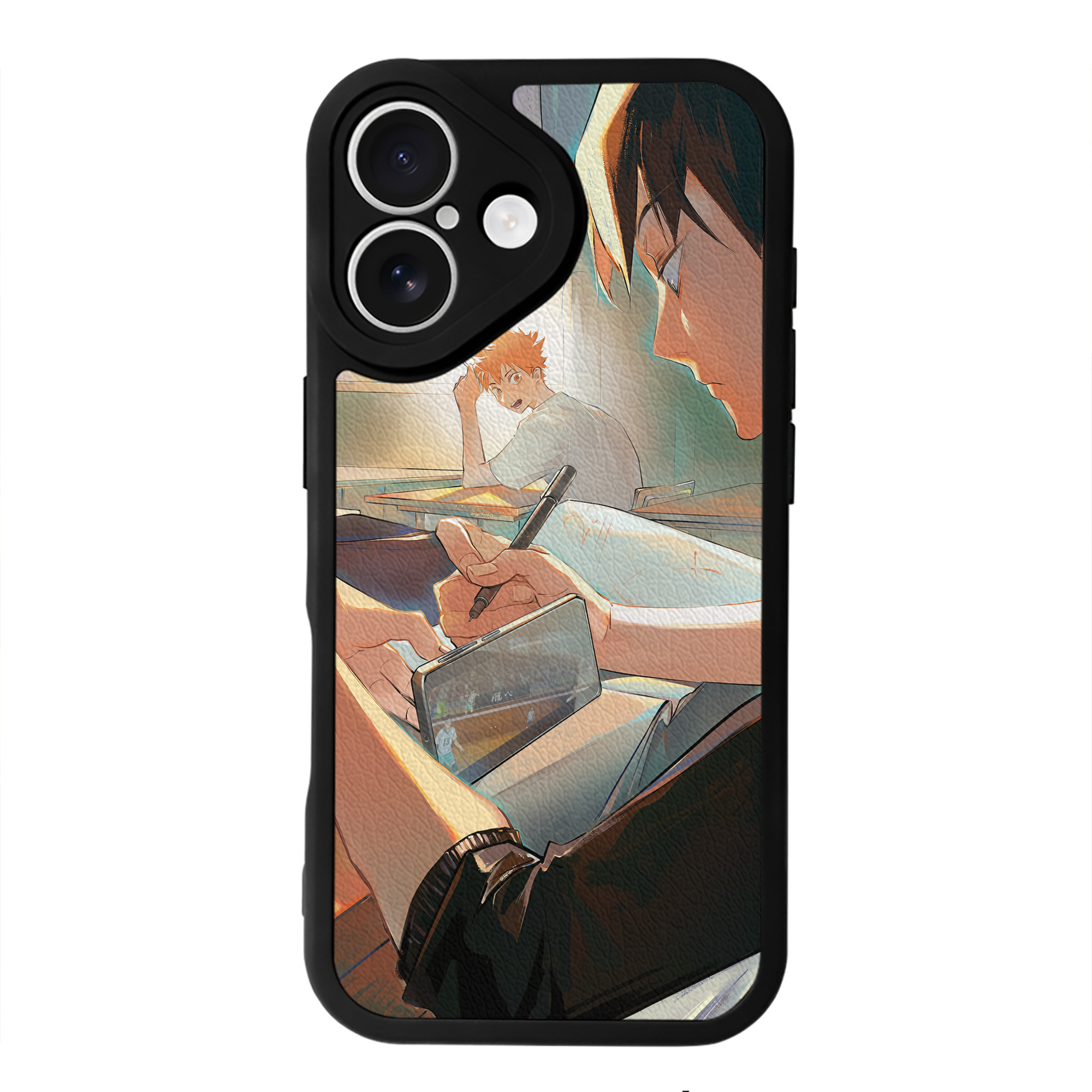 （画像用） ハイキュー!! Haikyu!! 【iPhone 16シリーズ対応】シリコンスマホケース（レザー調） 材質：シリコン